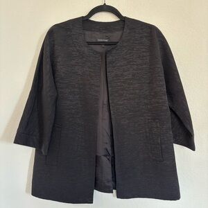 Eileen Fisher Textured Open Front Jacket